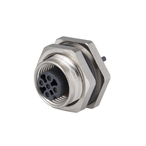Conector de datos - MMT371A915 - METZ CONNECT - hembra / M12 con codificación A / para circuito impreso