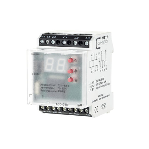 Relé de vigilancia de subtensión - ASD-C18 - METZ CONNECT - de sobretensión / de fase / trifásico