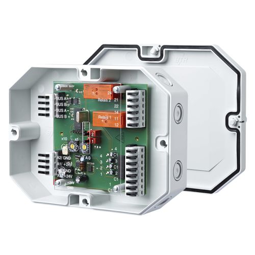 Módulo E/S digital - BMT-DIO4/2-IP65 BACnet MS/TP - METZ CONNECT - BACnet / con salida de relé / 4 entradas digitales