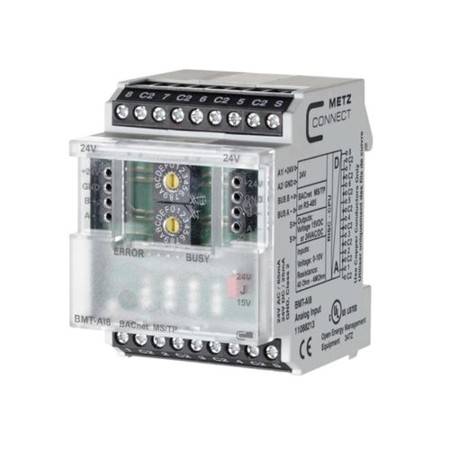 Módulo E/S analógico - BMT-AI8 BACnet MS/TP - METZ CONNECT - con 8 entradas / BACnet / configurable
