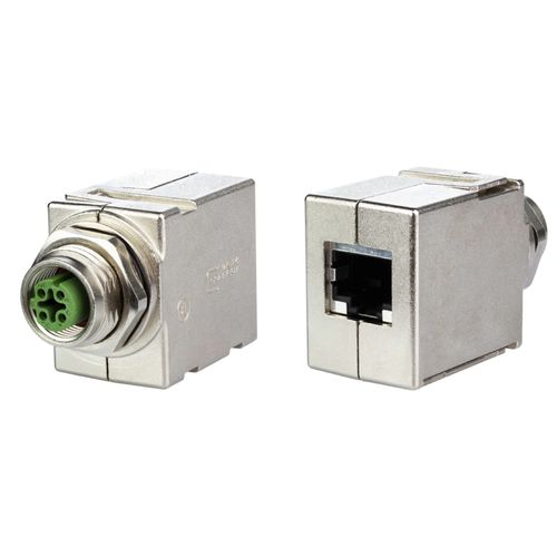 Adaptador eléctrico para armario eléctrico - MWN811A115 - METZ CONNECT - hembra / RJ45 / de zinc moldeado a presión