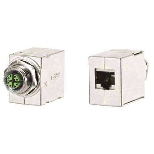 Adaptador eléctrico para armario eléctrico - MWN811A415 - METZ CONNECT - hembra / RJ45 / de zinc moldeado a presión