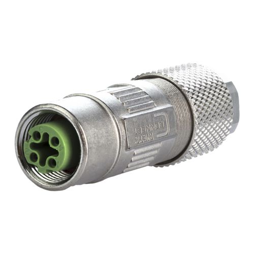 Conector de datos - MMF891A115 - METZ CONNECT - hembra / M12 con codificación D / 4 polos
