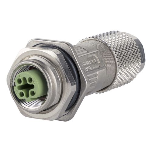 Conector de datos -  MMF881A115-0001 - METZ CONNECT - hembra / M12 con codificación D / 4 polos