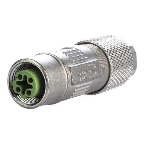 Conector de datos -  MMF881A115 - METZ CONNECT - hembra / M12 con codificación D / 4 polos