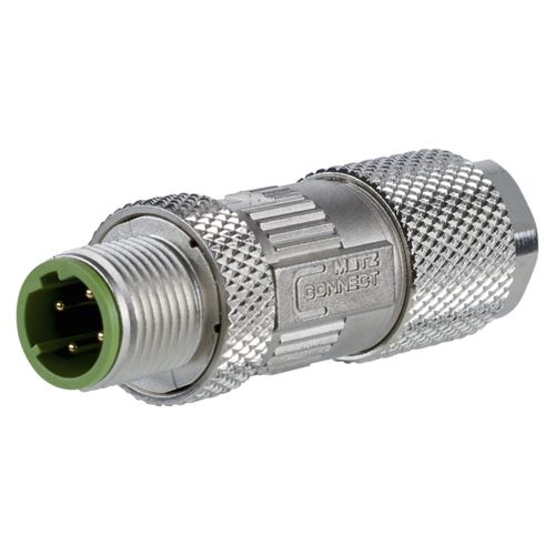 Conector de datos - MNF881A115 - METZ CONNECT - hembra / M12 con codificación D / de zinc moldeado a presión
