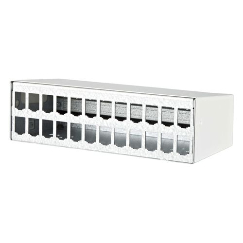 Caja montable en pared - 130861-2402-E - METZ CONNECT - sobresaliente / modular / de chapa
