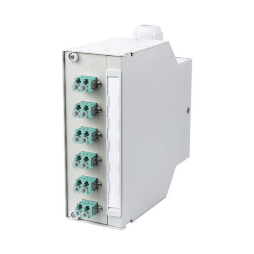 Repartidor de fibras ópticas - OpDAT REGpro splice 6x LC-D - METZ CONNECT - estándar / en riel DIN