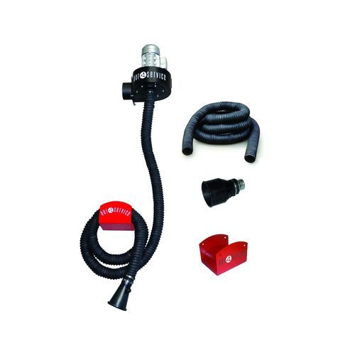 Extractor de gases de escape para taller - APN1 series - AERSERVICE EQUIPMENTS SRL - de pared