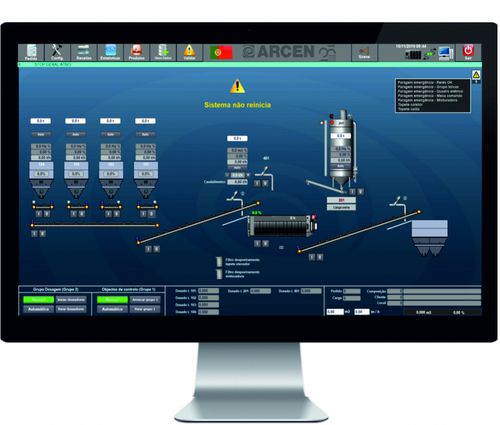 Software de mando - EUROXXI - ARCEN ENGENHARIA, S.A. - de mezcla / de pesaje / de proceso