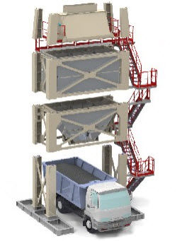 Silo móvil - ARCEN ENGENHARIA, S.A. - para asfalto