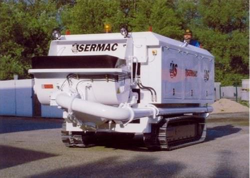 Bomba para hormigón con orugas - 80 m³/h | STAR 8" SCM80CHP - SERMAC S.p.A. - para obra