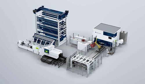 Almacén automático vertical - STOPA series - TRUMPF machines & systems - para cajas / para tuberías / de toma y entrega automáticas AS/RS
