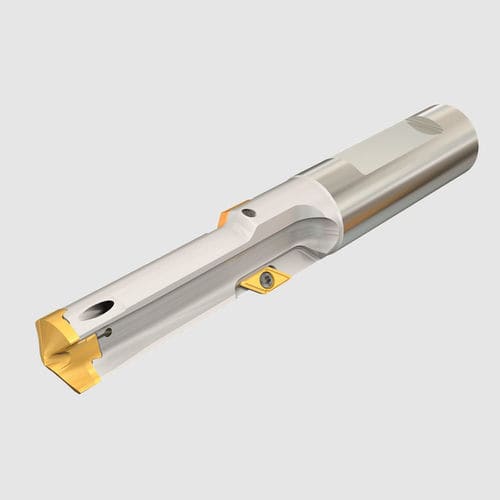 Broca de plaquita - DCT series - ISCAR Tools - multiusos / de carburo / con revestimiento