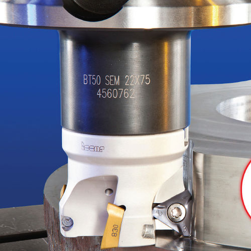 Fresa de dos cortes - HM390 series - ISCAR Tools - de plaquitas intercambiables / de desbaste / de semiacabado