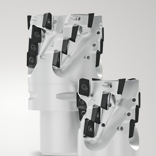 Fresa de dos cortes - Helical Turbo 10 series - SECO TOOLS - de plaquita / de perfilado / de alta eficacia