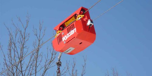 Aparejo para transporte por cable aéreo - Slackpuller - Wyssen Seilbahnen AG