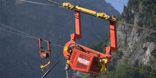 Aparejo motorizado - MSK 2 - Wyssen Seilbahnen AG - para transporte por cable aéreo