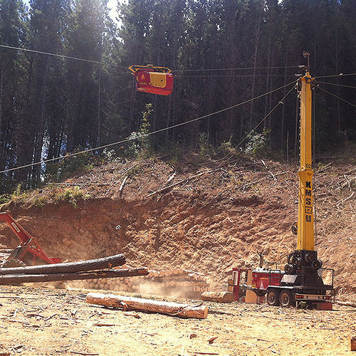 Grúa móvil - KMS 4000 - Konrad Forsttechnik - telescópica / forestal / compacta
