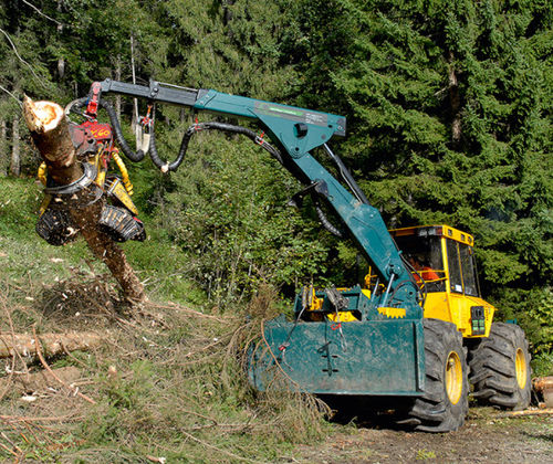 Arrastrador forestal - HSM 904ZL - HSM - Hohenloher Spezial-Maschinenbau GmbH & Co. K - con pulpo