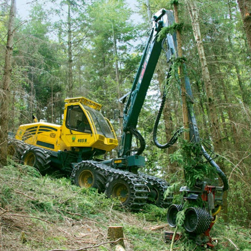 Cosechadora forestal con neumáticos - HSM 405H2 8WD - HSM - Hohenloher Spezial-Maschinenbau GmbH & Co. K