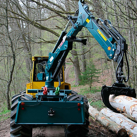 Arrastrador forestal - HSM 904 - HSM - Hohenloher Spezial-Maschinenbau GmbH & Co. K - con pulpo