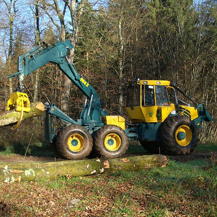 Arrastrador forestal - HSM 904Z 6WD - HSM - Hohenloher Spezial-Maschinenbau GmbH & Co. K - con pulpo