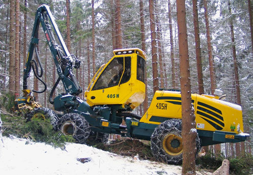 Cosechadora forestal con neumáticos - HSM 405 H1 6WD - HSM - Hohenloher Spezial-Maschinenbau GmbH & Co. K