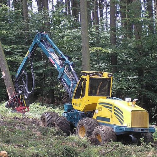 Cosechadora forestal con neumáticos - HSM 405 H1 8WD - HSM - Hohenloher Spezial-Maschinenbau GmbH & Co. K