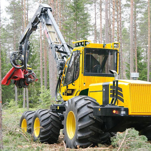 Cosechadora forestal con neumáticos - HSM 405 H2 6WD - HSM - Hohenloher Spezial-Maschinenbau GmbH & Co. K