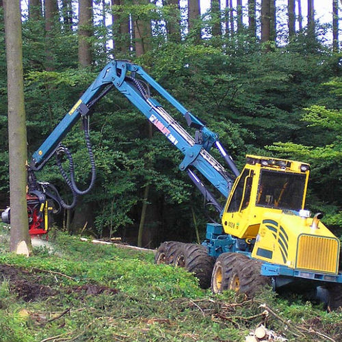 Cosechadora forestal con neumáticos - HSM 405 H2 8WD - HSM - Hohenloher Spezial-Maschinenbau GmbH & Co. K