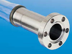 Adaptador hidráulico para tubos - 4 7/8 - 8 3/8" | 7740 Pyrex®  - MDC vacuum products - con brida / de acero inoxidable