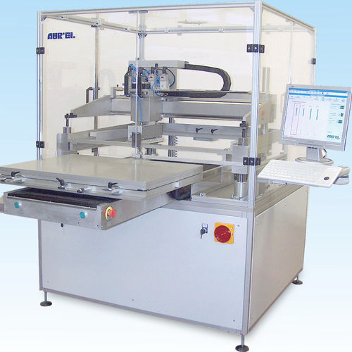 Máquina de serigrafia de pasta de soldadura - VS2025 - AUREL Automation Division - SMT / en plano / de alta precisión