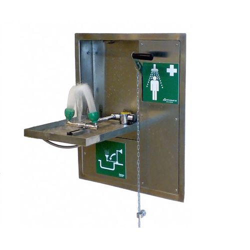 Lavaojos de pared - 822 3599 - GIA Premix AB - montado sobre plataforma / de plástico / automático
