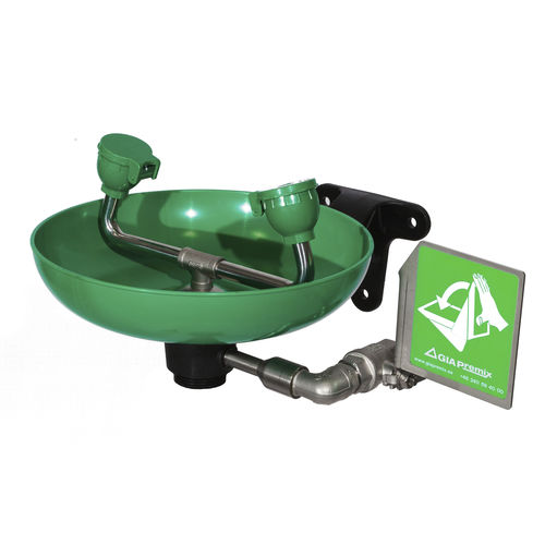 Lavaojos de pared - 792 3650 - GIA Premix AB - de plástico / de acero inoxidable