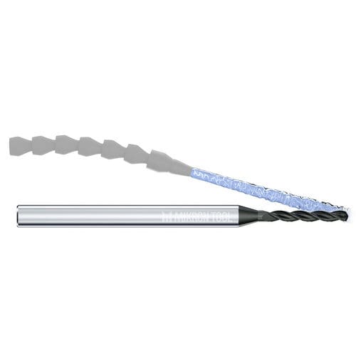 Broca monobloque - CrazyDrill Alu - Mikron Group - para aluminio / de carburo de tungsteno / para orificios profundos