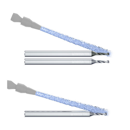 Broca monobloque - CrazyDrill Flexpilot - Mikron Group - para hierro fundido / para aluminio / para acero