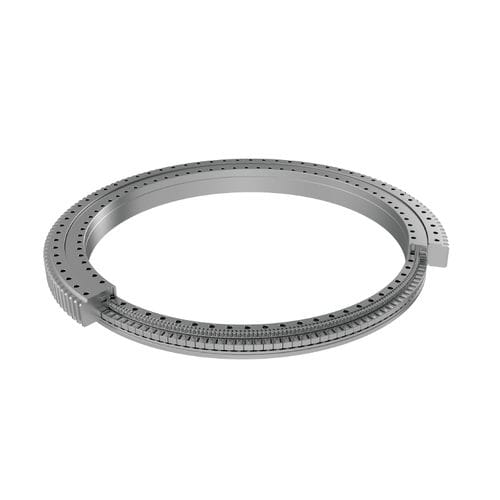 Corona giratoria de tres hileras - THB Bearings - con dientes exteriores / de rodillos / para obra grúa excavadora