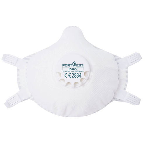 Máscara de protección reutilizable - P307WHR - Portwest Clothing Ltd - FFP3 / semimáscara / con sujeción posterior