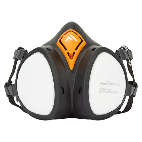 Máscara de protección desechable - P440BKR - Portwest Clothing Ltd - semimáscara / con sujeción posterior / negra