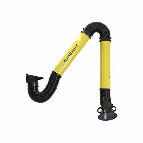Brazo de extracción fijo - KUA-160 - PLYMOVENT - de pared / flexible / telescópico