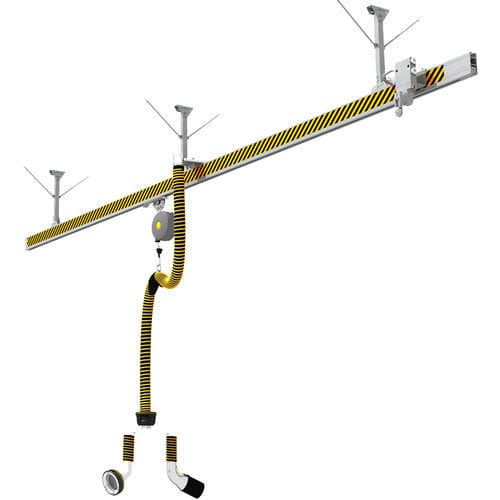 Extractor de gases de escape para coche - SBT - PLYMOVENT - para taller / para garaje / en riel deslizante