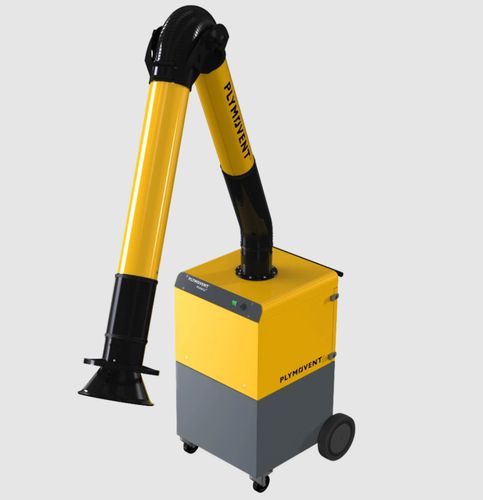 Extractor de humo móvil - MobileGo Plus - PLYMOVENT - de soldadura / con filtro seco / con brazo de extracción