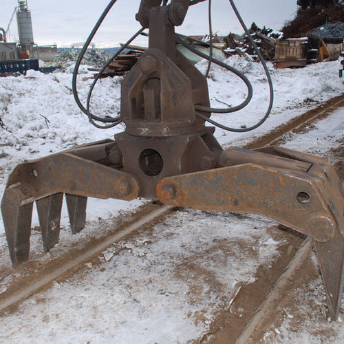 Pulpo para excavadora - Builtrite Mfg - mecánico bicable / para chatarra / para excavadora