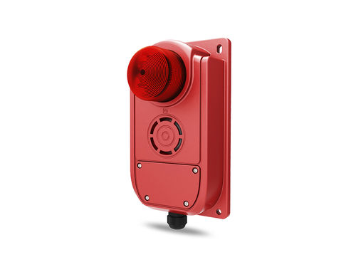 Difusor de alarma sonora con avisador luminoso de flash - AL60 - Shanghai Nanhua Electronics Company - IP65 / de pared