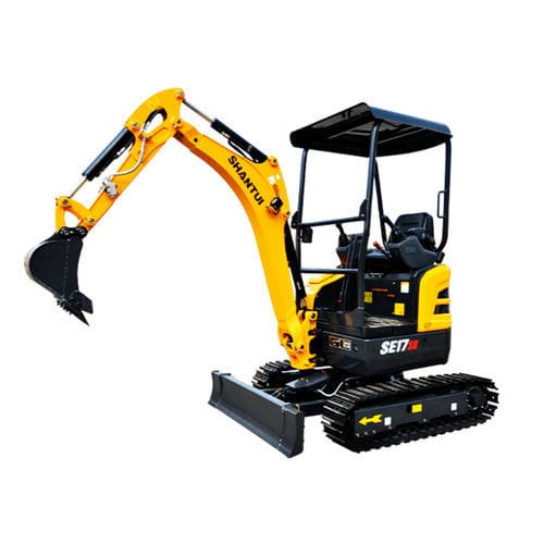 Miniexcavadora - SE17SR - SHANDONG SHANTUI CONSTRUCTION MACHINERY IMP&EXP CO - con orugas / diésel / para obra de construcción