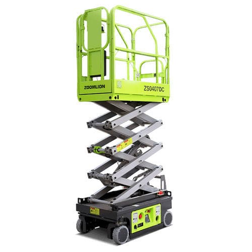 Plataforma elevadora de tijera con ruedas - ZS0407DC - Zoomlion Heavy Industry Science & Technology Co., - eléctrica / para interior / compacta
