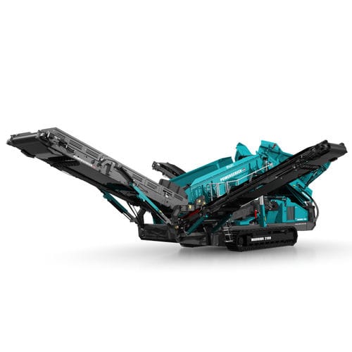 Criba para reciclaje - WARRIOR 2100 SPALECK - Powerscreen - móvil / para productos a granel / 2 fracciones
