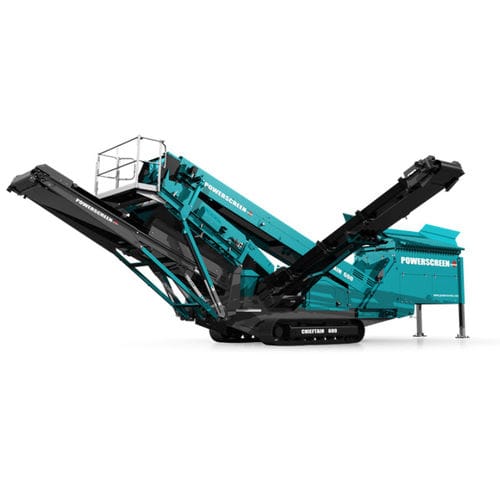 Criba para minas - CHIEFTAIN 600 - Powerscreen - móvil / para productos a granel / 2 fracciones