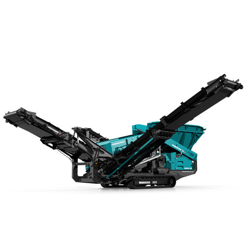 Criba para obra de construcción - WARRIOR 800 - Powerscreen - móvil / vibratoria lineal / para productos a granel